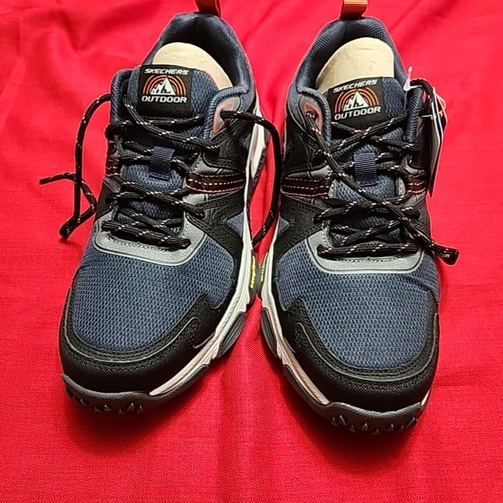 Skechers Men's Outdoor Blue and Black Shoes